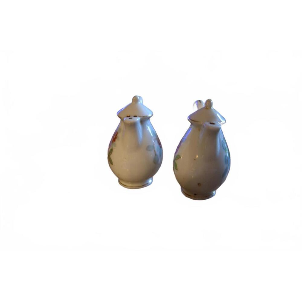 Anthropomorphic vtg Japan salt/pepper shakers.Tiny vtg Japan teapot shakers - Picture 8 of 9